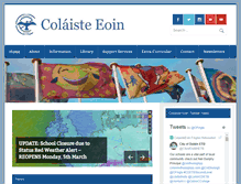 Tablet Screenshot of colaisteeoin.ie